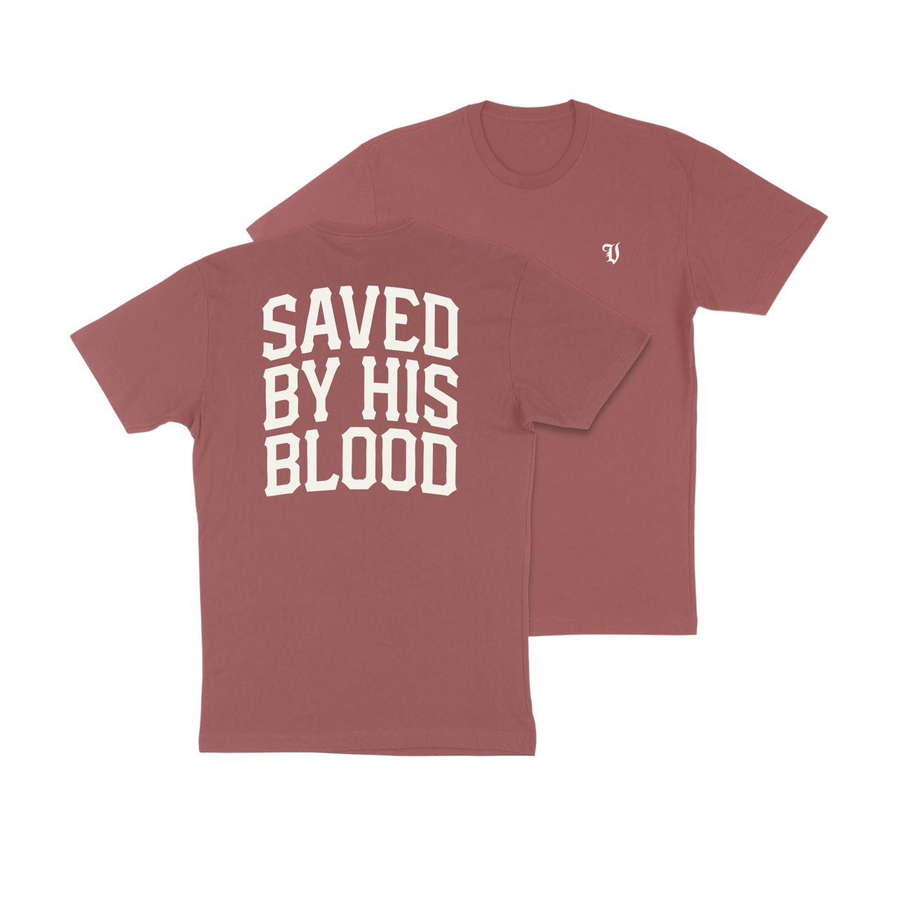Saved by His Blood - Heavyweight Tee