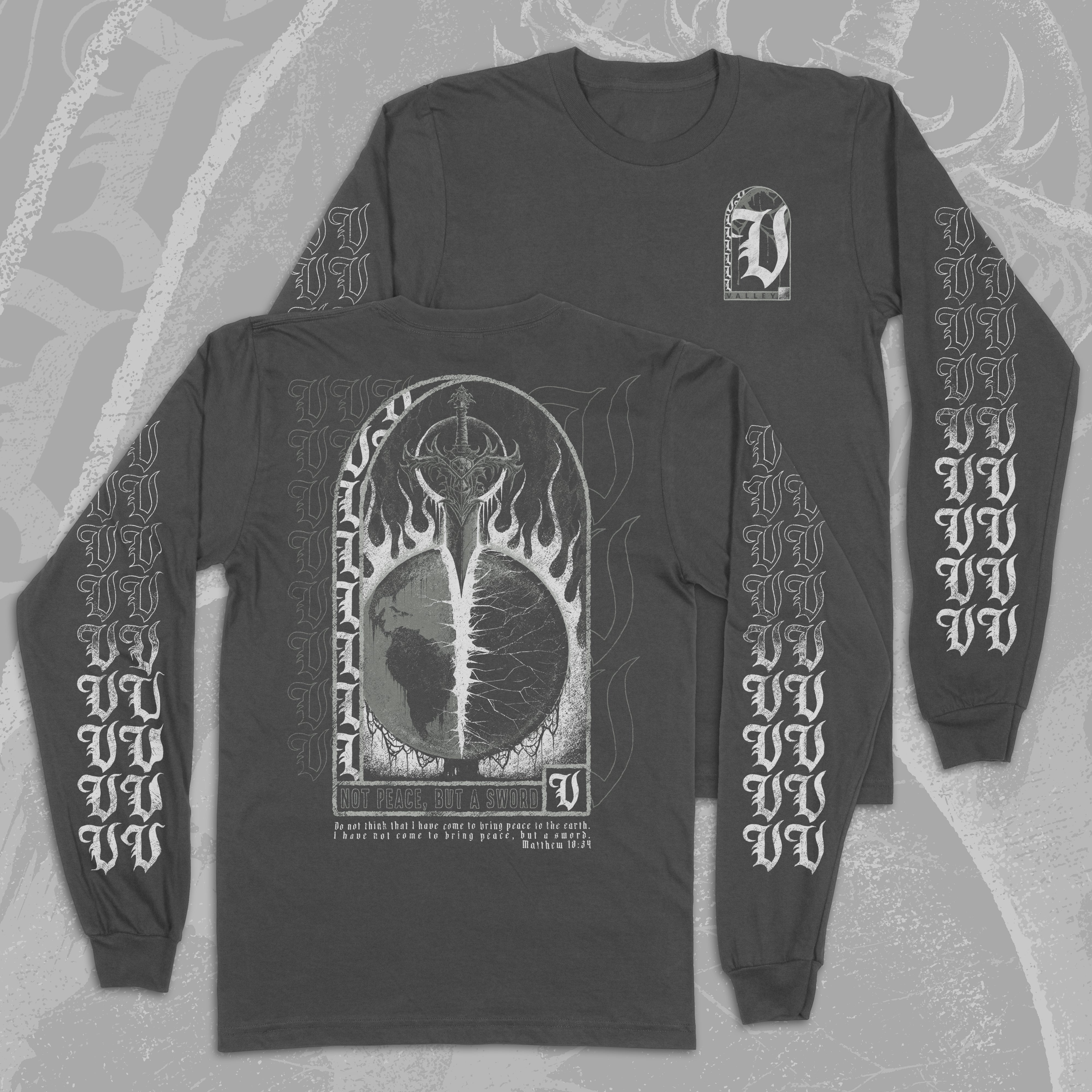 Matthew 10:34 Long Sleeve Tee – Valley Operations Group