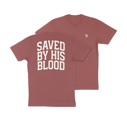 Saved by His Blood - Heavyweight Tee