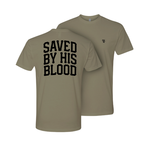 Saved by His Blood - Athletic Tee